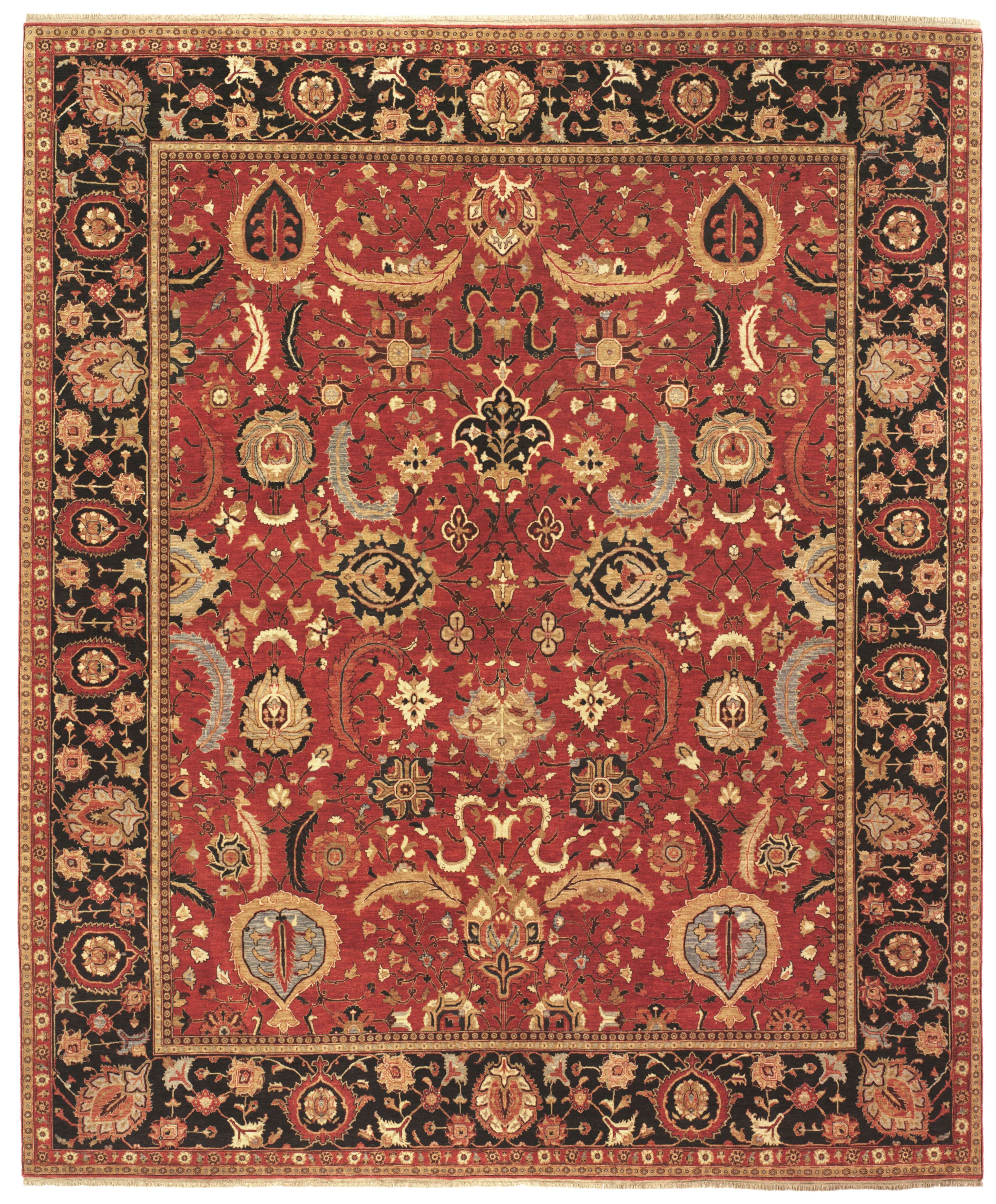 Hand Knotted/Herat/Red