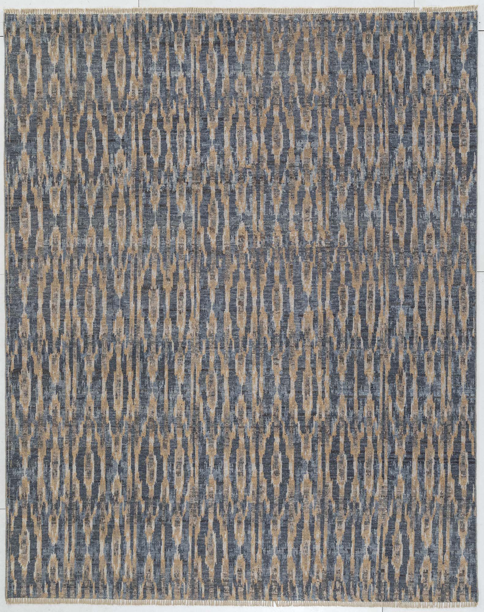 Hand Knotted/Seville Ikat/Rhythm/Blue Multi