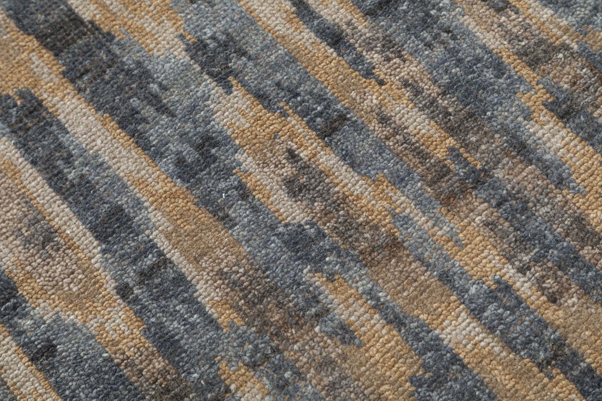 Hand Knotted/Seville Ikat/Rhythm/Blue Multi