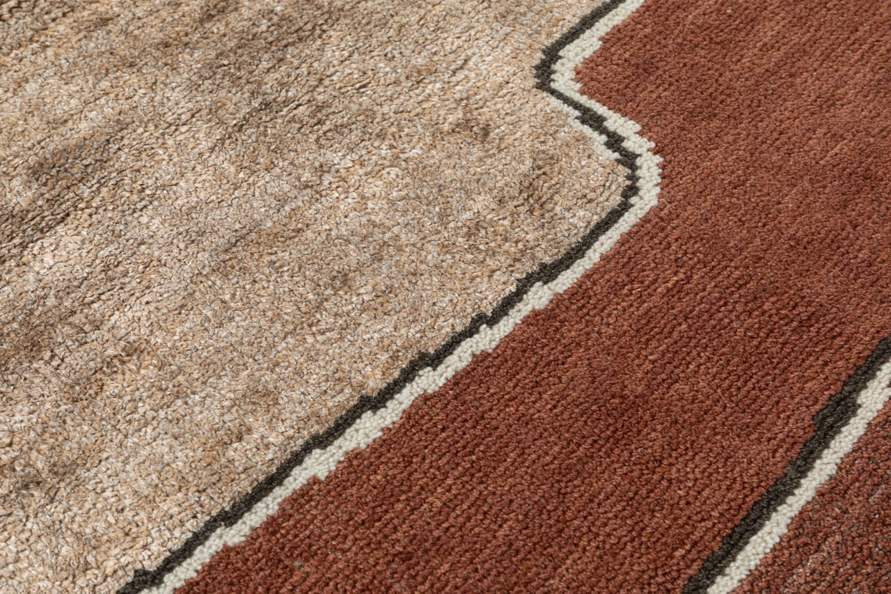 Hand Knotted/Dune Rug/Rust