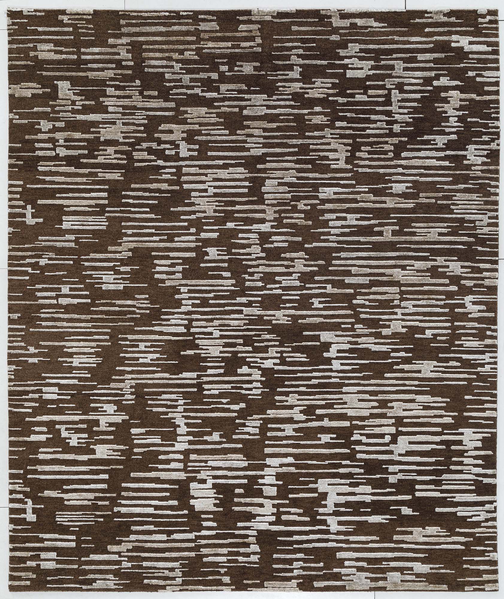 Hand Knotted/New Tibetan/Sleek/Beige Brown