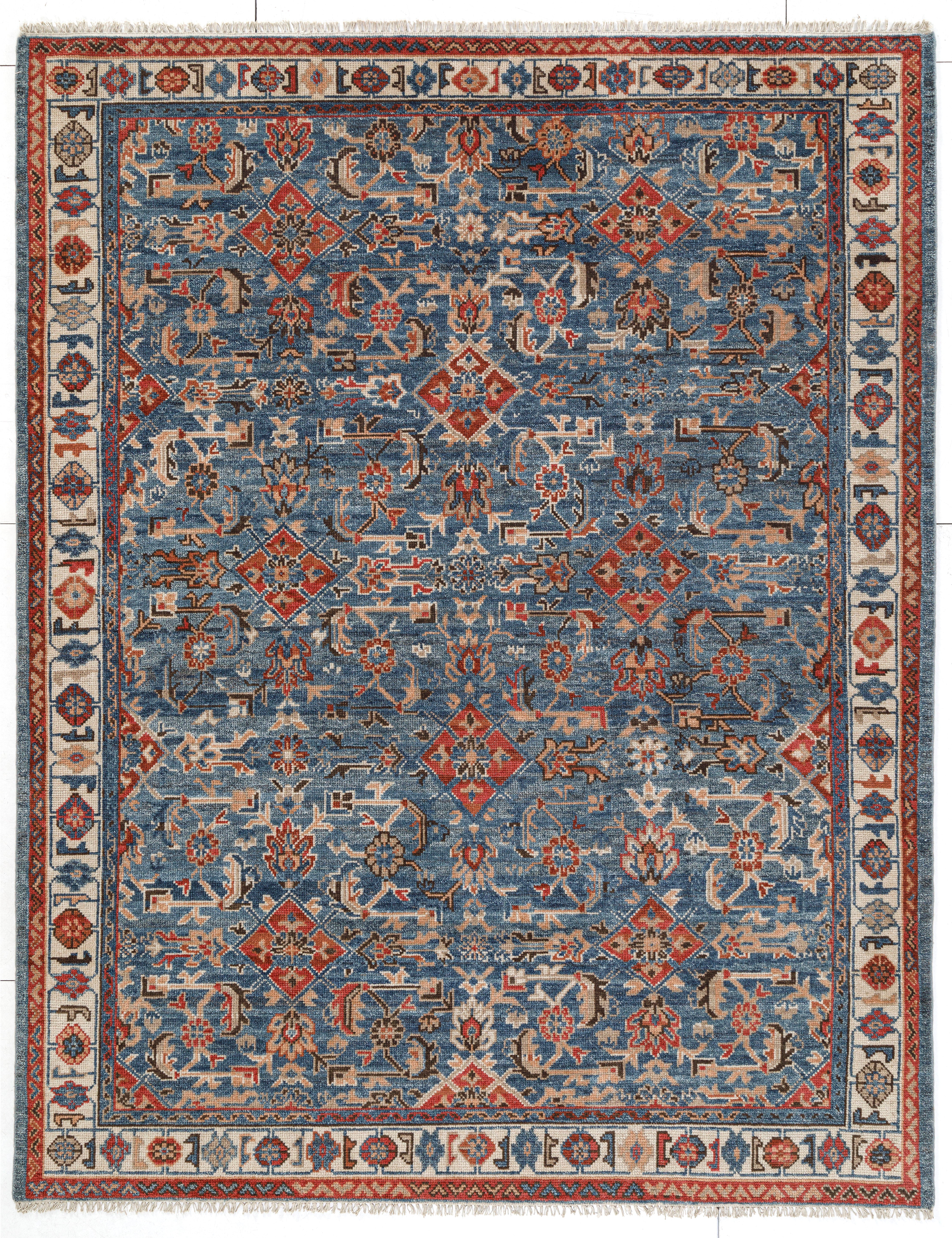 Hand Knotted/HERATI RUG-54B/Blue