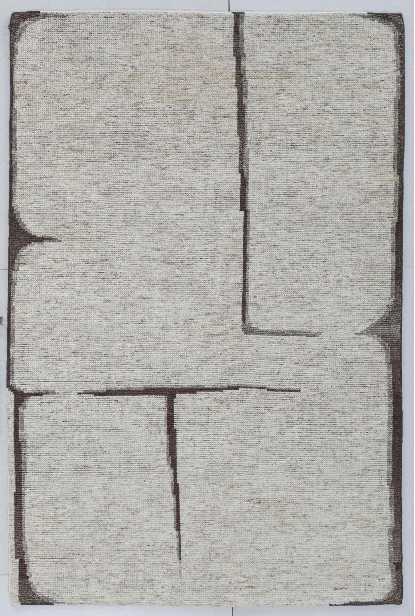 Hand Knotted/Mid Century/Quincy Rug B/Beige