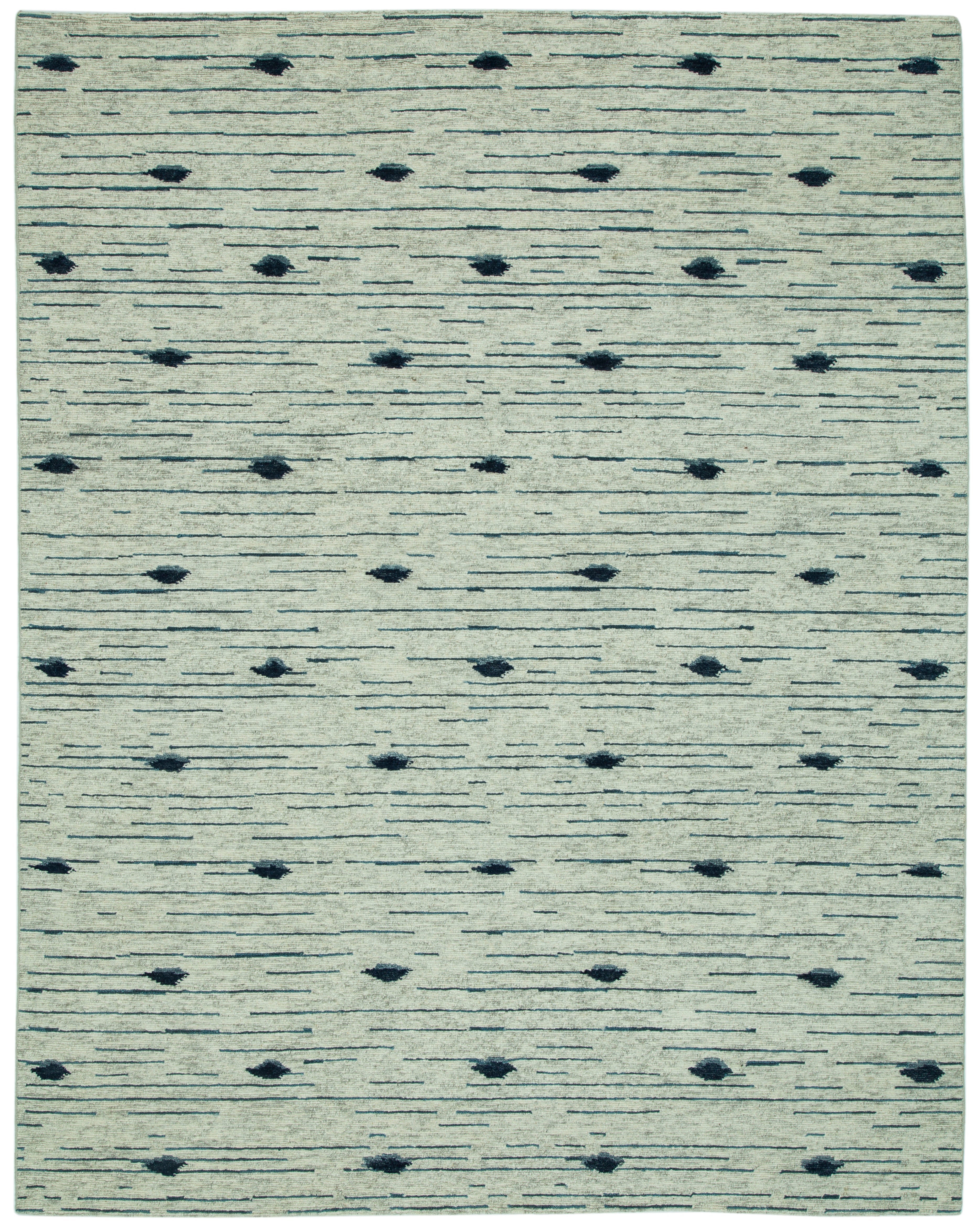 Hand Knotted/Disha-2/Ivory Blue