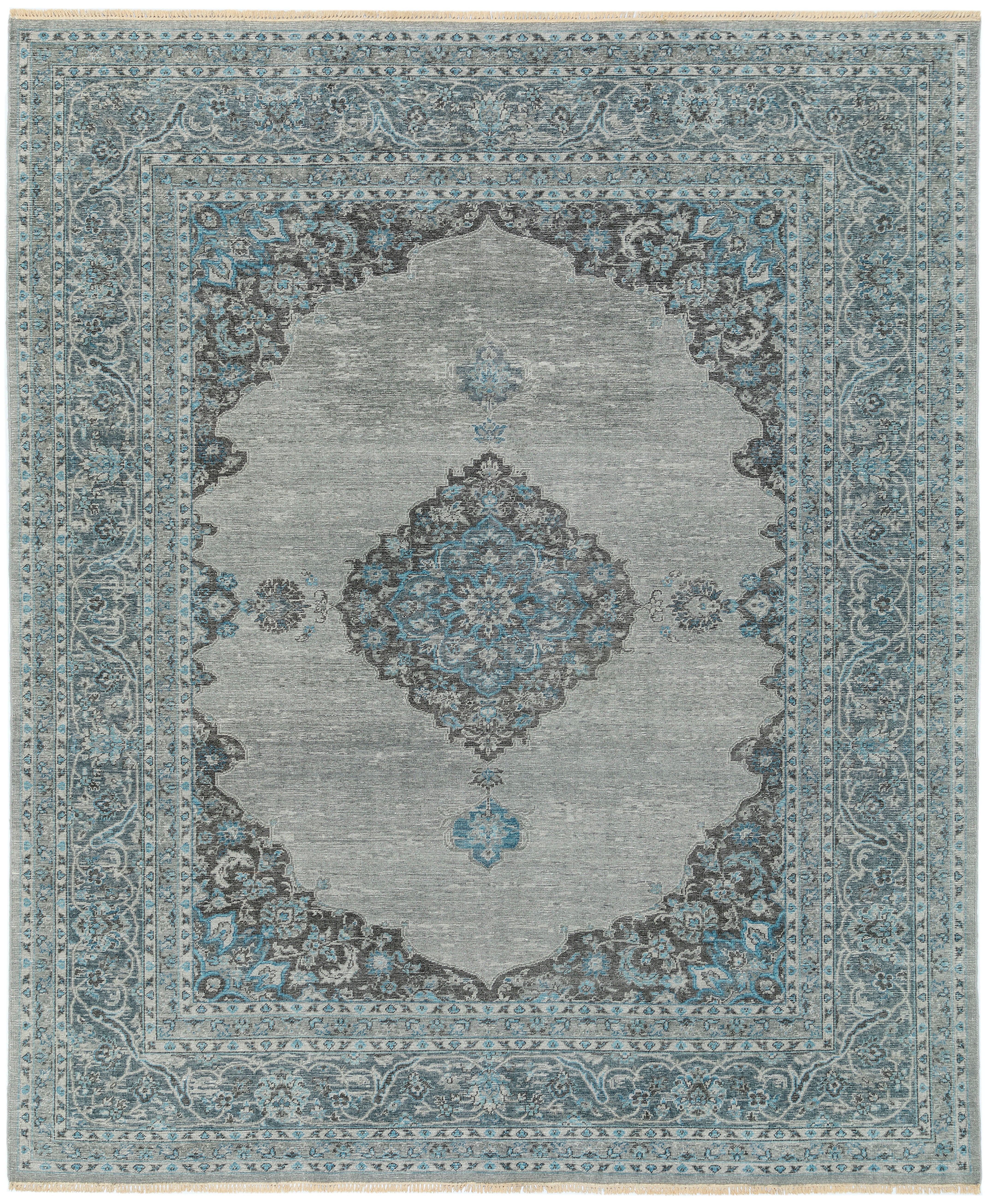 Hand Knotted/Ming/Grey