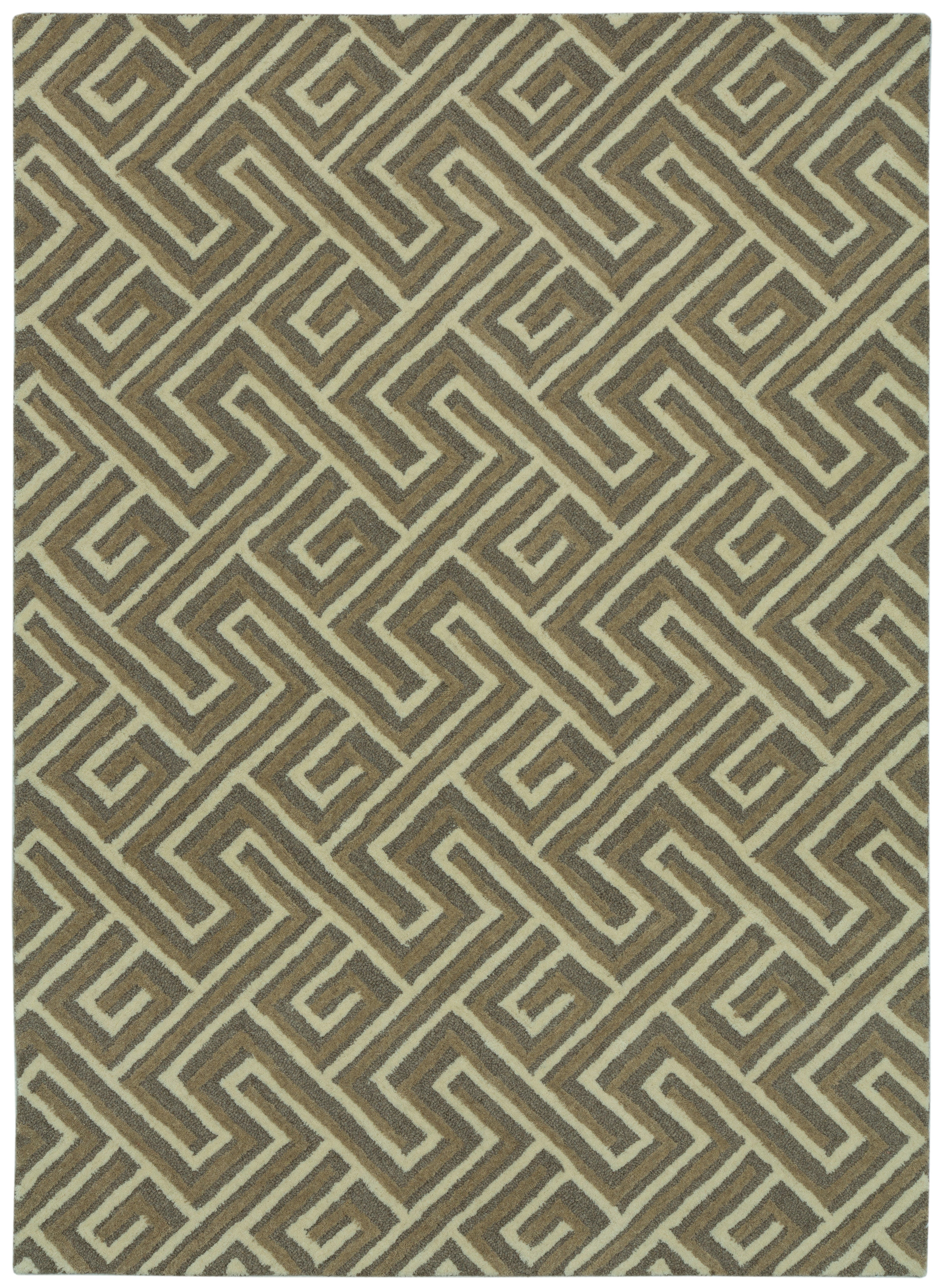 Hand Tufted/MEANDER/Brown