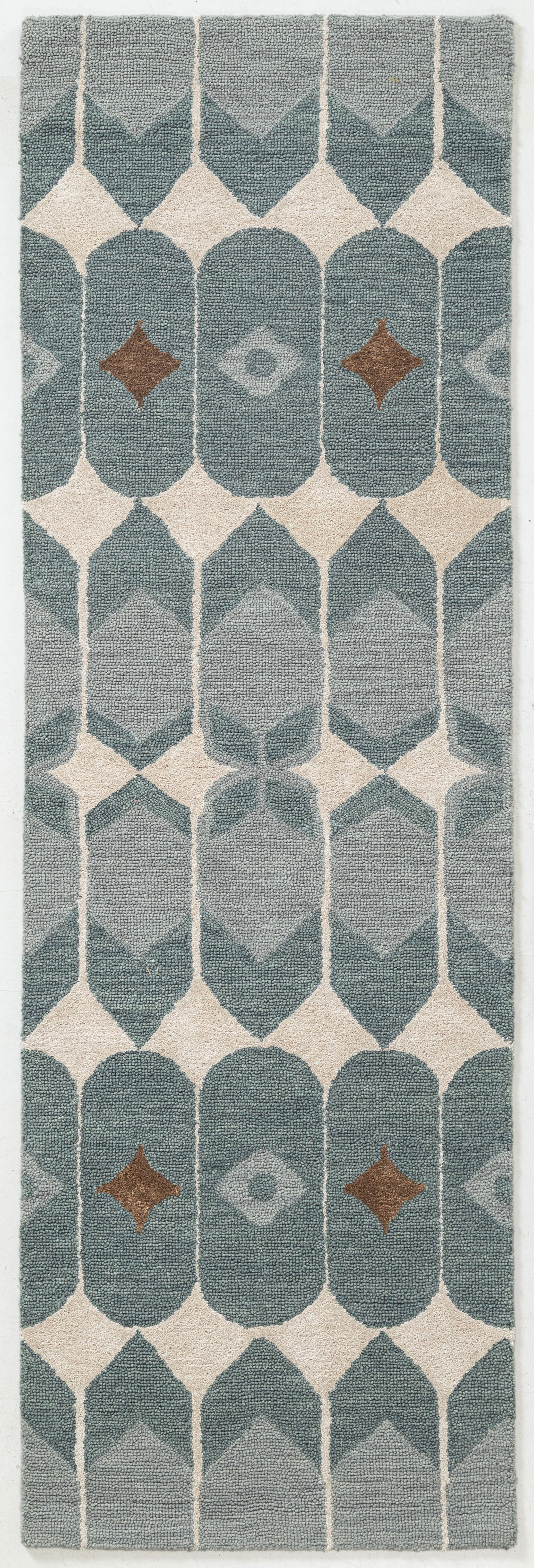 Hand Tufted/EASTER RUG 2A/Teal