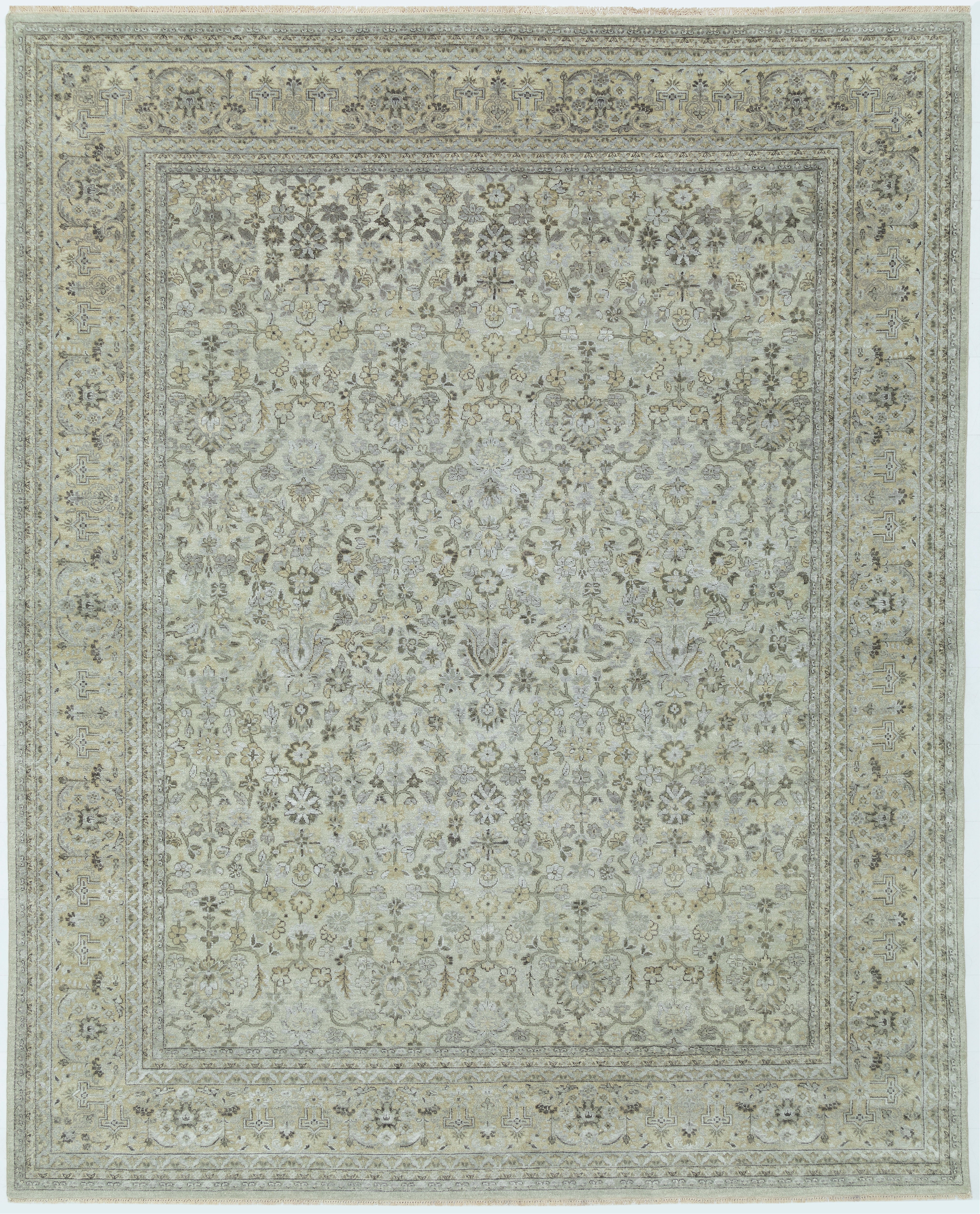 Hand Knotted/Shah/Green