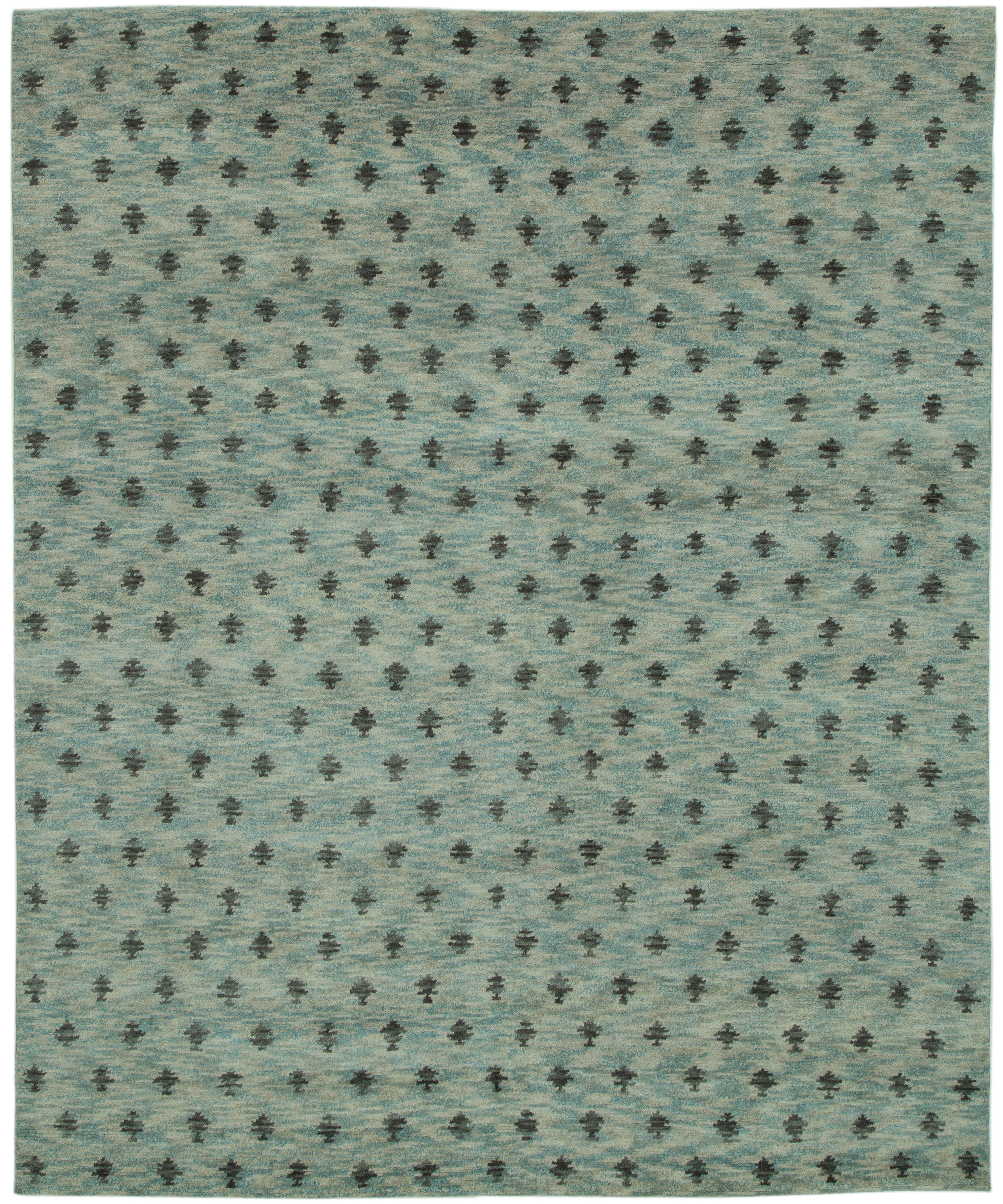 Hand Knotted/Booti/Ivory Grey