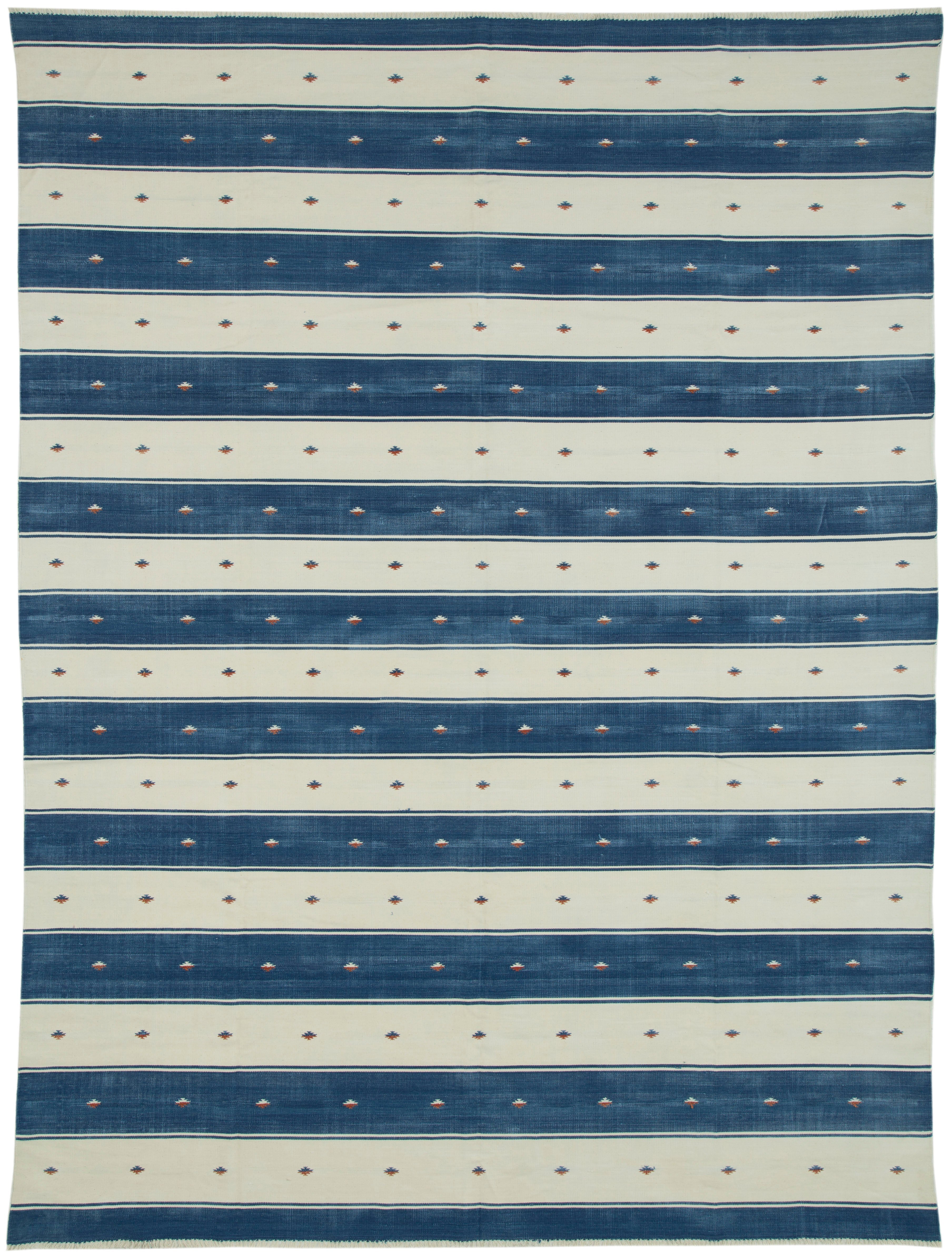 Flat Weave/Stripe A/Ivory