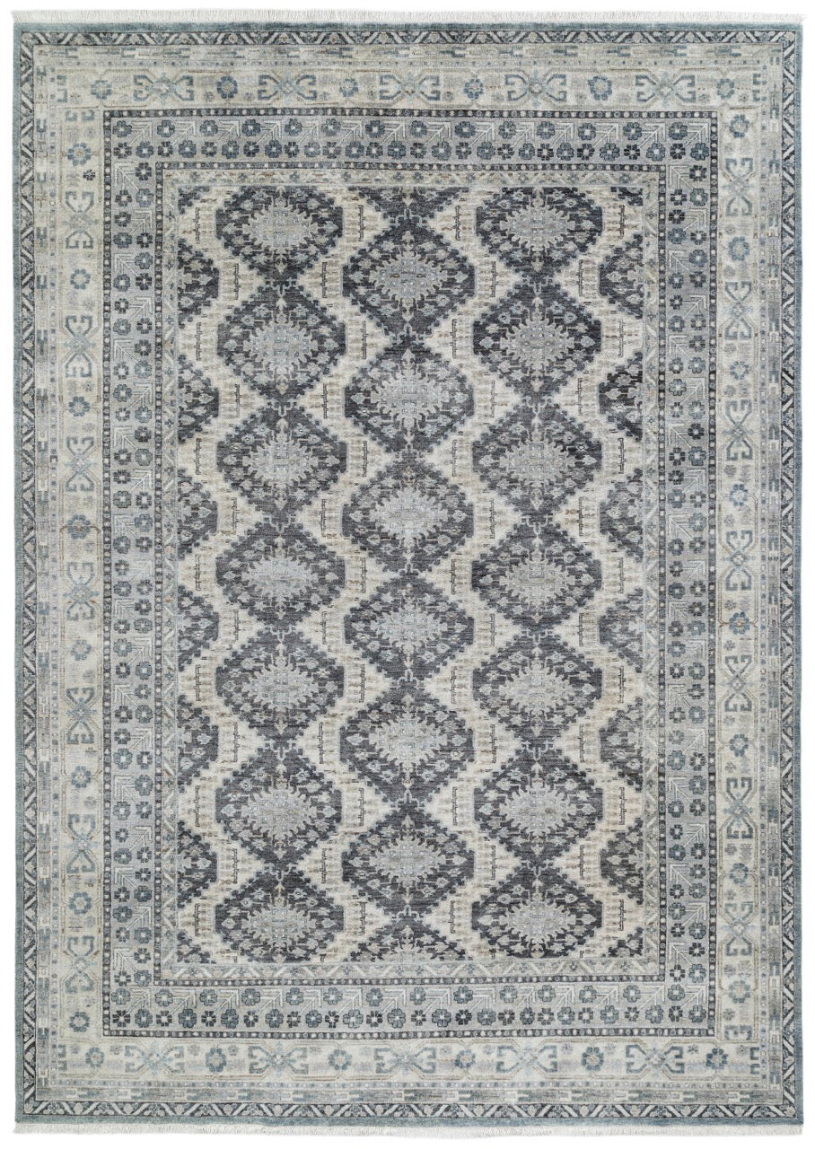 Hand Knotted/Karabagh/Beige/Navy
