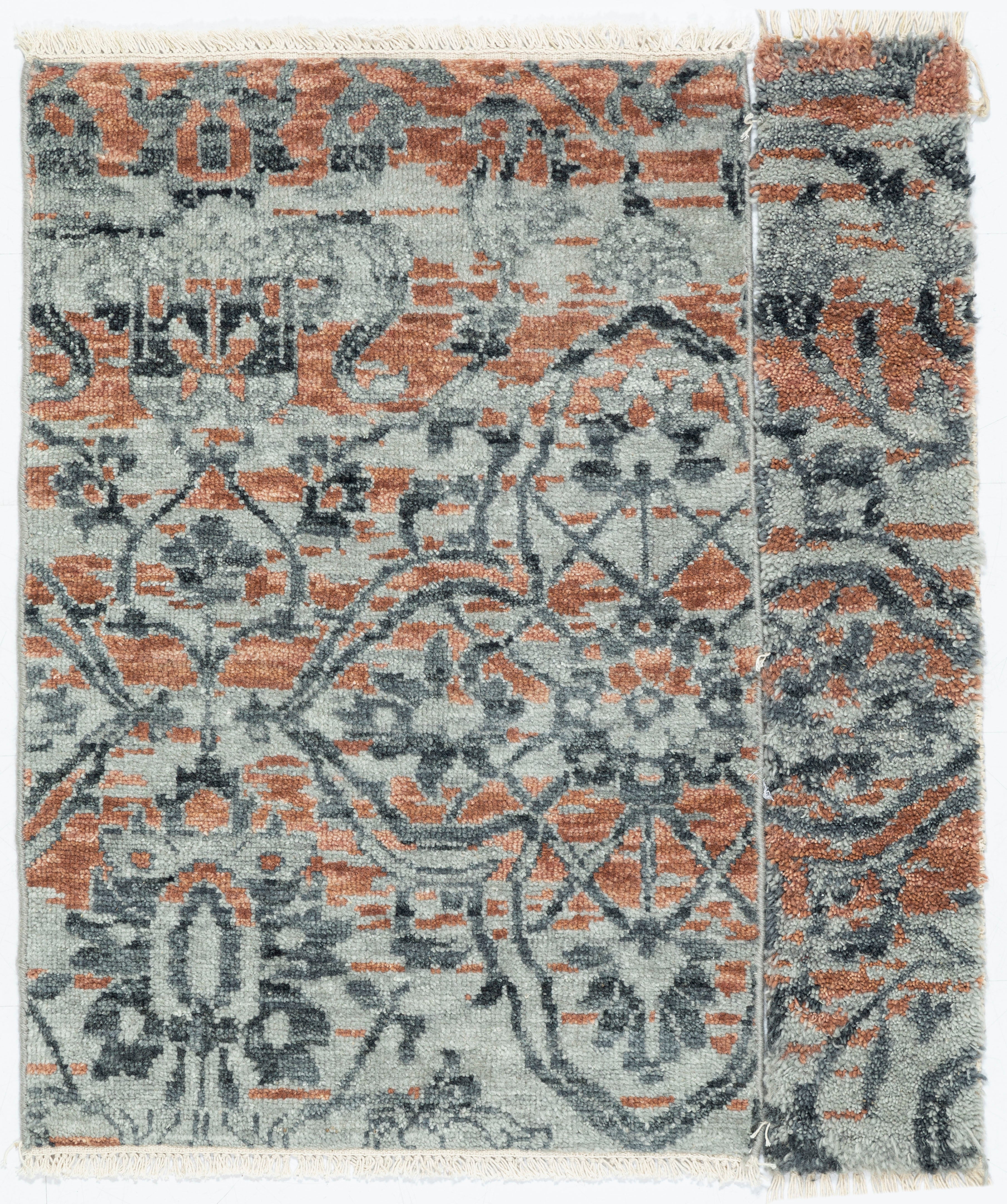 Hand Knotted/HIBA-b/Rust