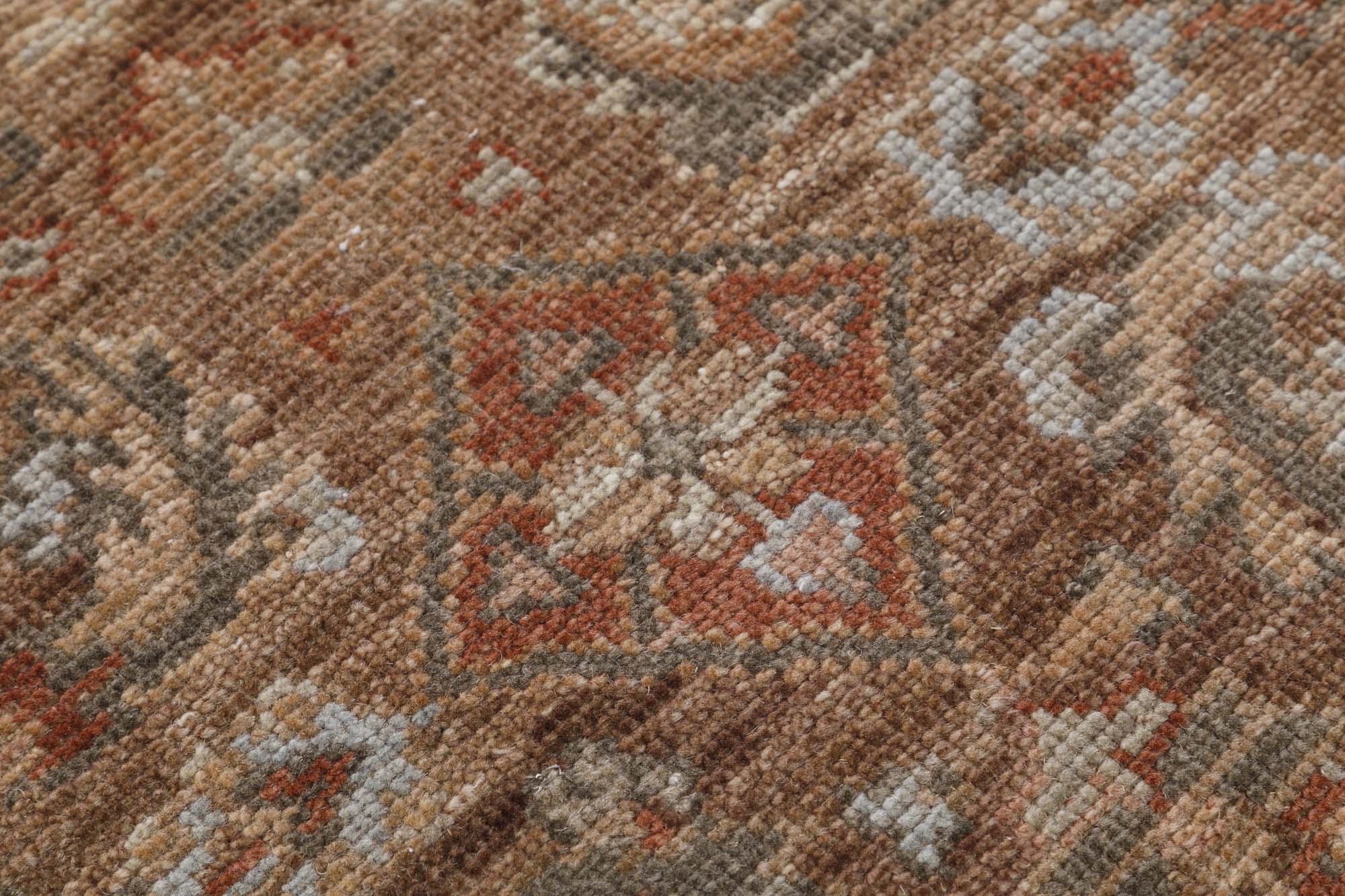 Hand Knotted/Sadia/Herati Rug-F4bv/Brown/Beige