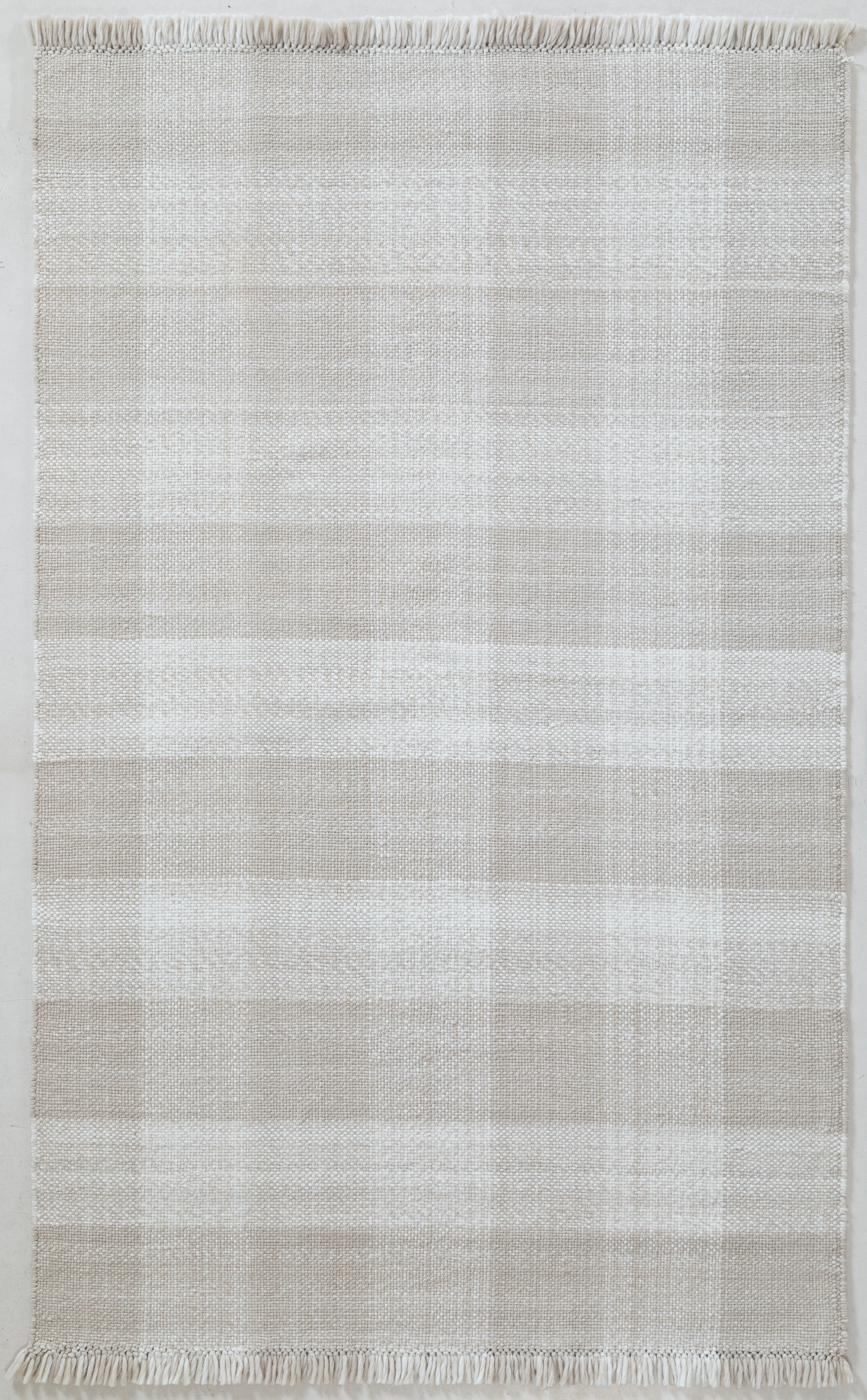 Flat Weave/Gingham--/Neutral