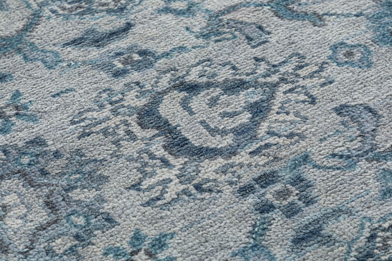 Hand Knotted/Amira/Grey/Lt Blue