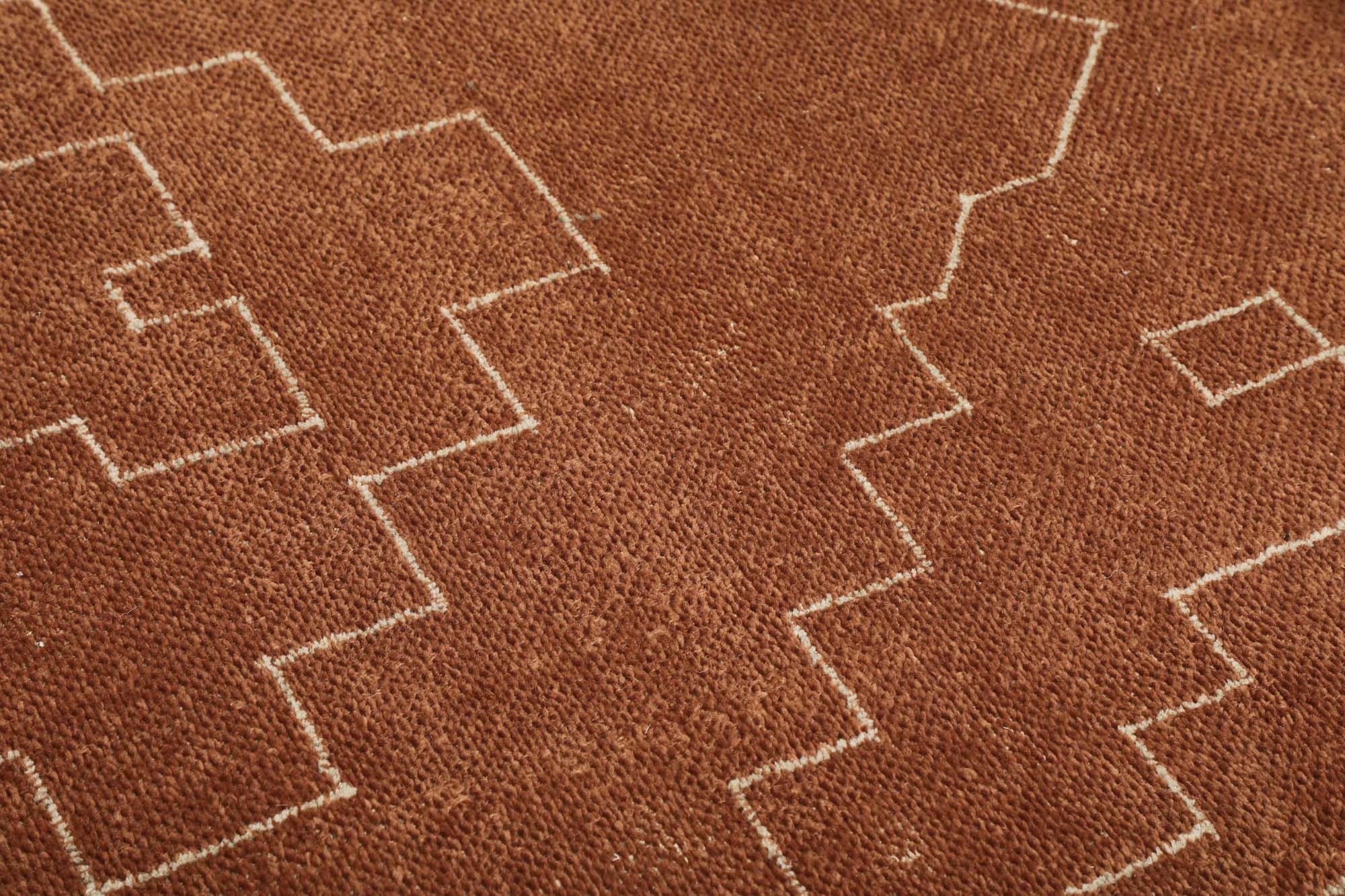 Handloom Rug 01/Heriz Rug/Rust