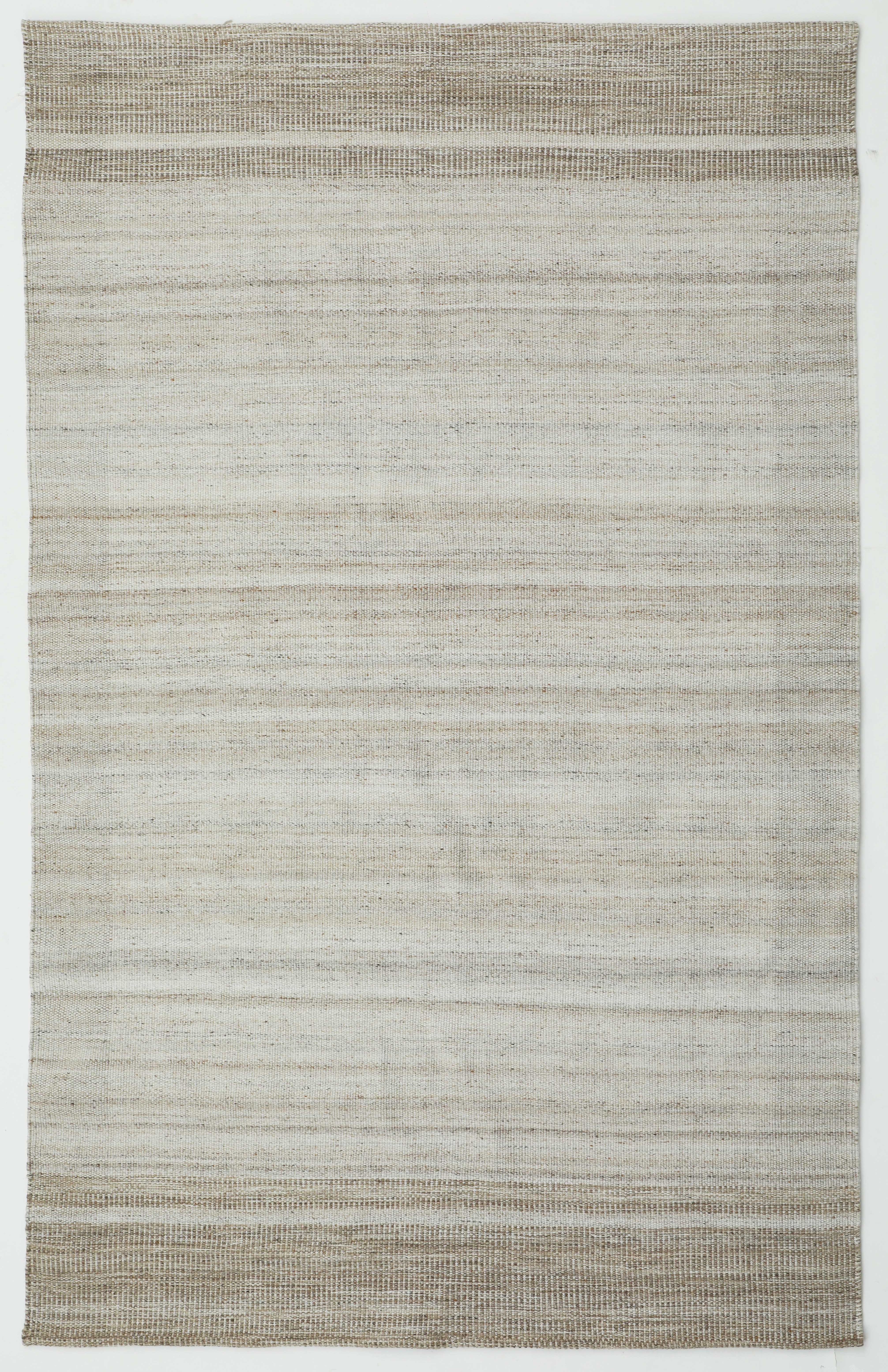 Hand Woven Stripe/Ivory