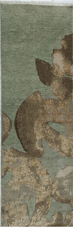 Hand Knotted/Blossom/Green