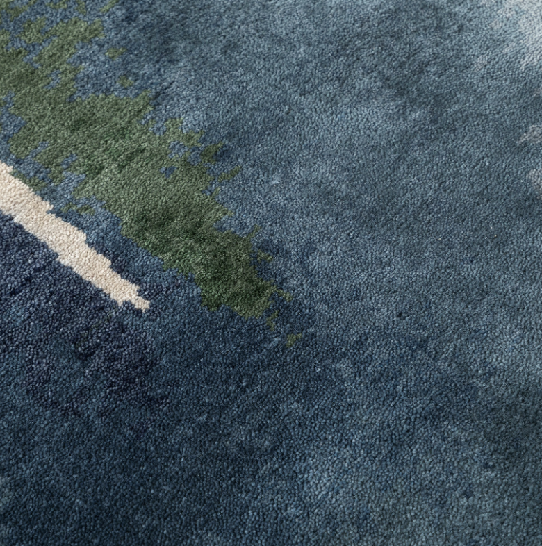 Hand Knotted/Maren Rug/Blue