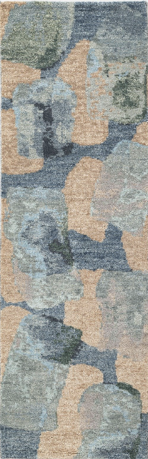 Hand Knotted/Oasis Rug/Blue