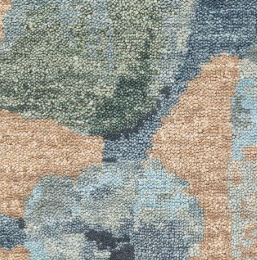 Hand Knotted/Oasis Rug/Blue