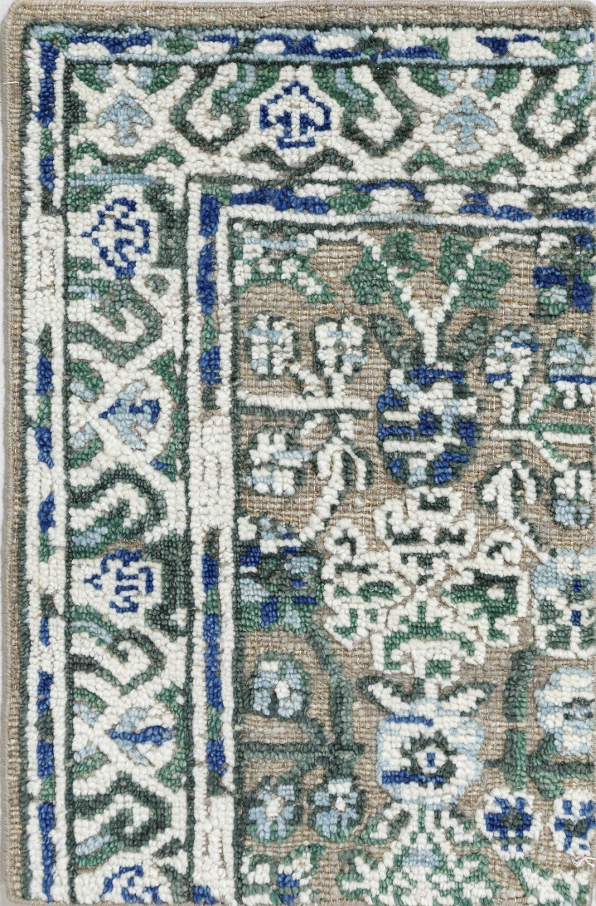 Hand Knotted/Jasmine Rug/Green