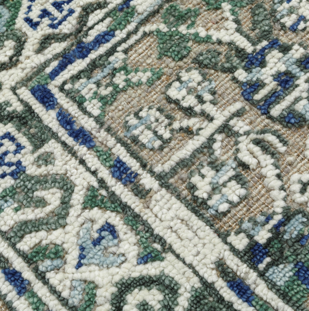 Hand Knotted/Jasmine Rug/Green