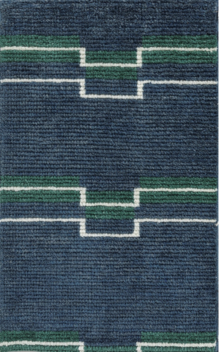 Hand Knotted/Mila Rug/Blue