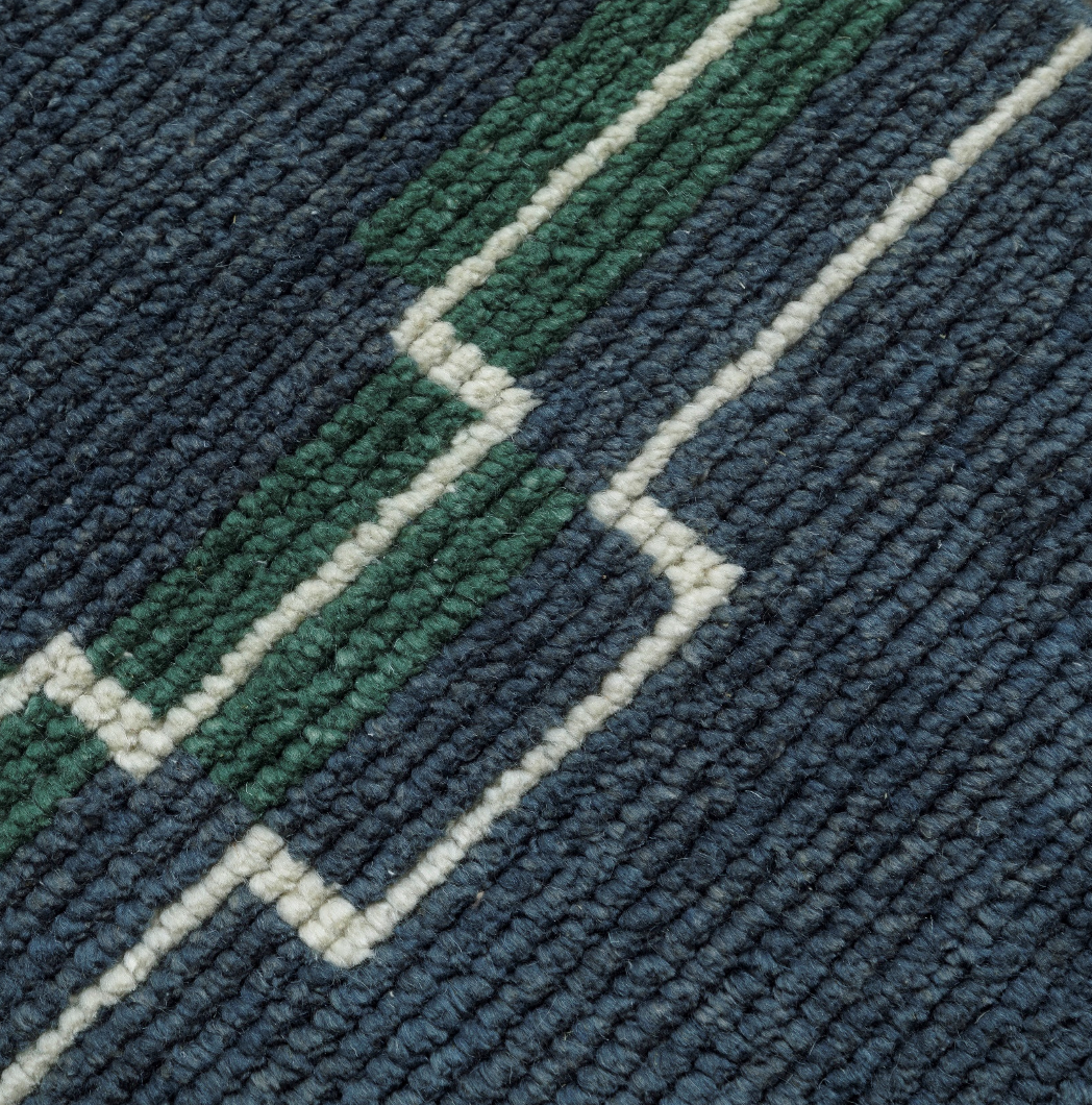 Hand Knotted/Mila Rug/Blue