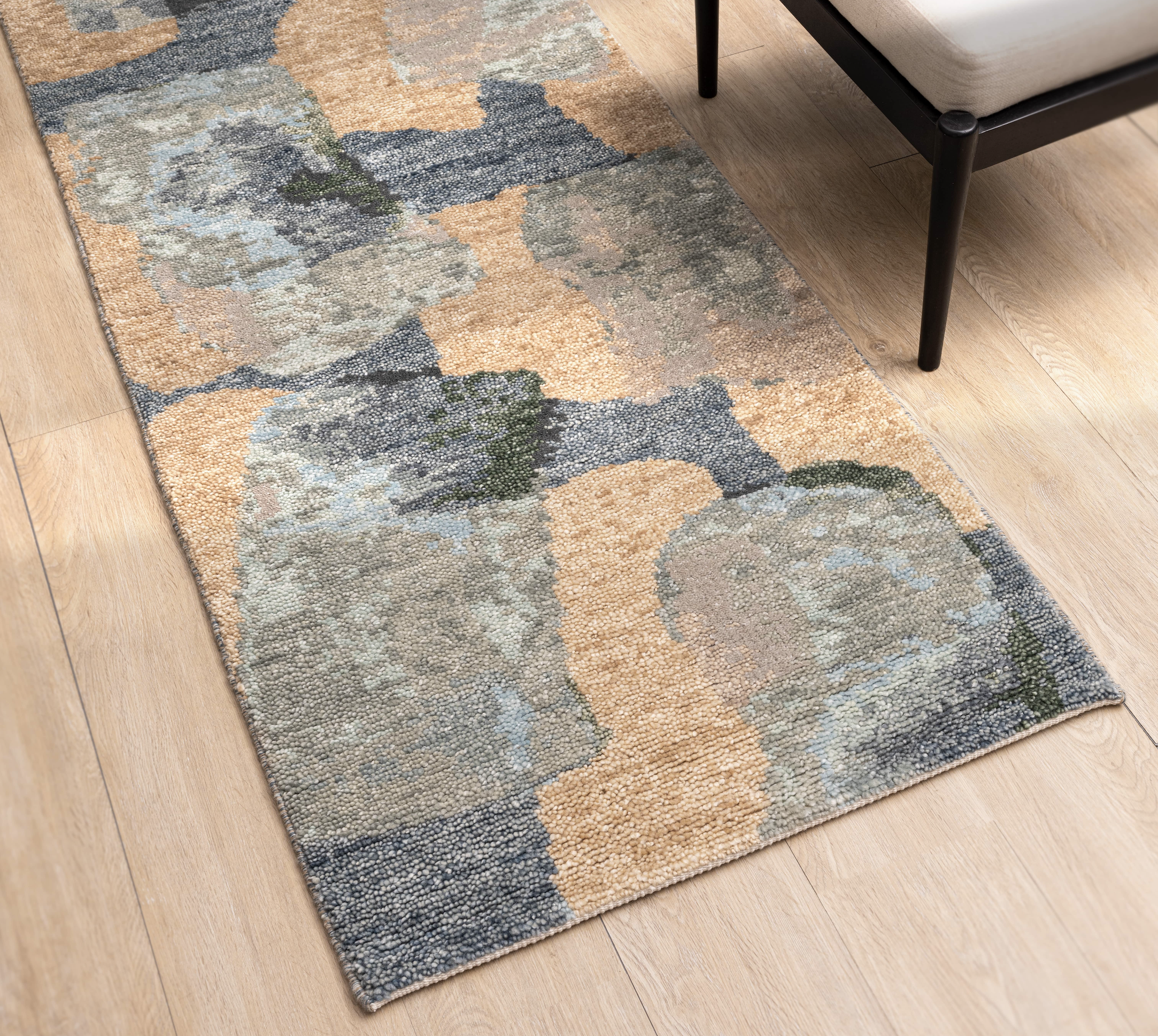 Hand Knotted/Oasis Rug/Blue