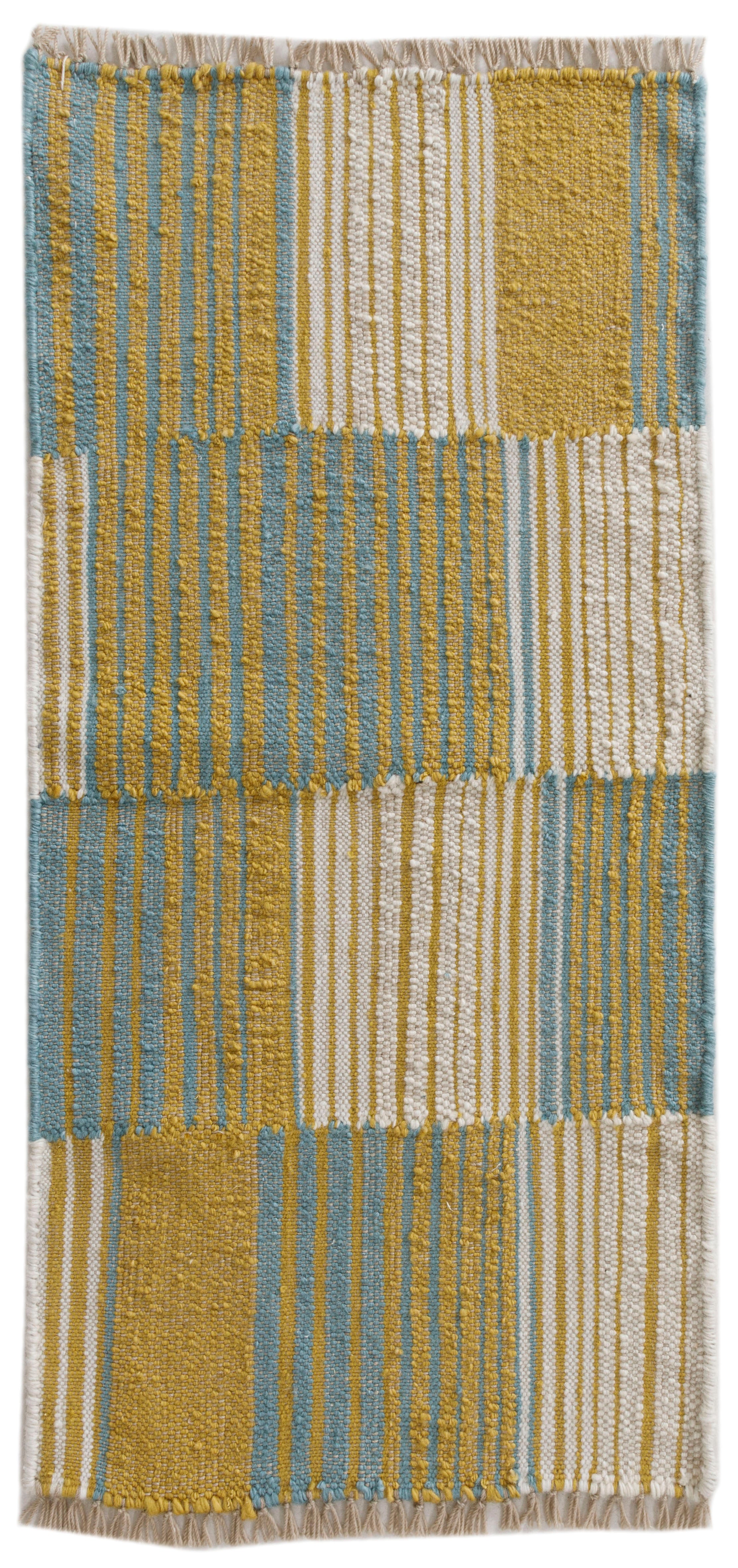 Dhurrie-Modern Graphic Wall Art 2-Multi