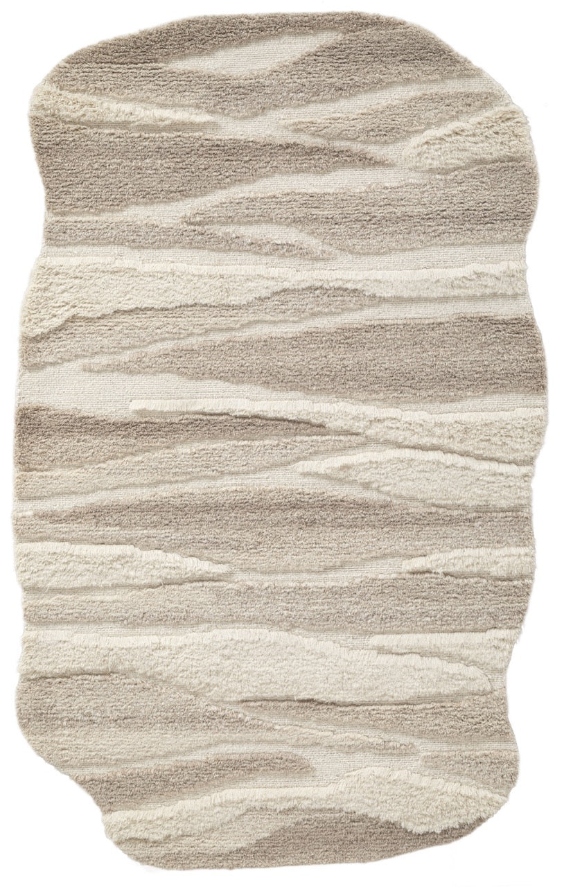 Hand Tufted/Wavy Rug 1/Beige