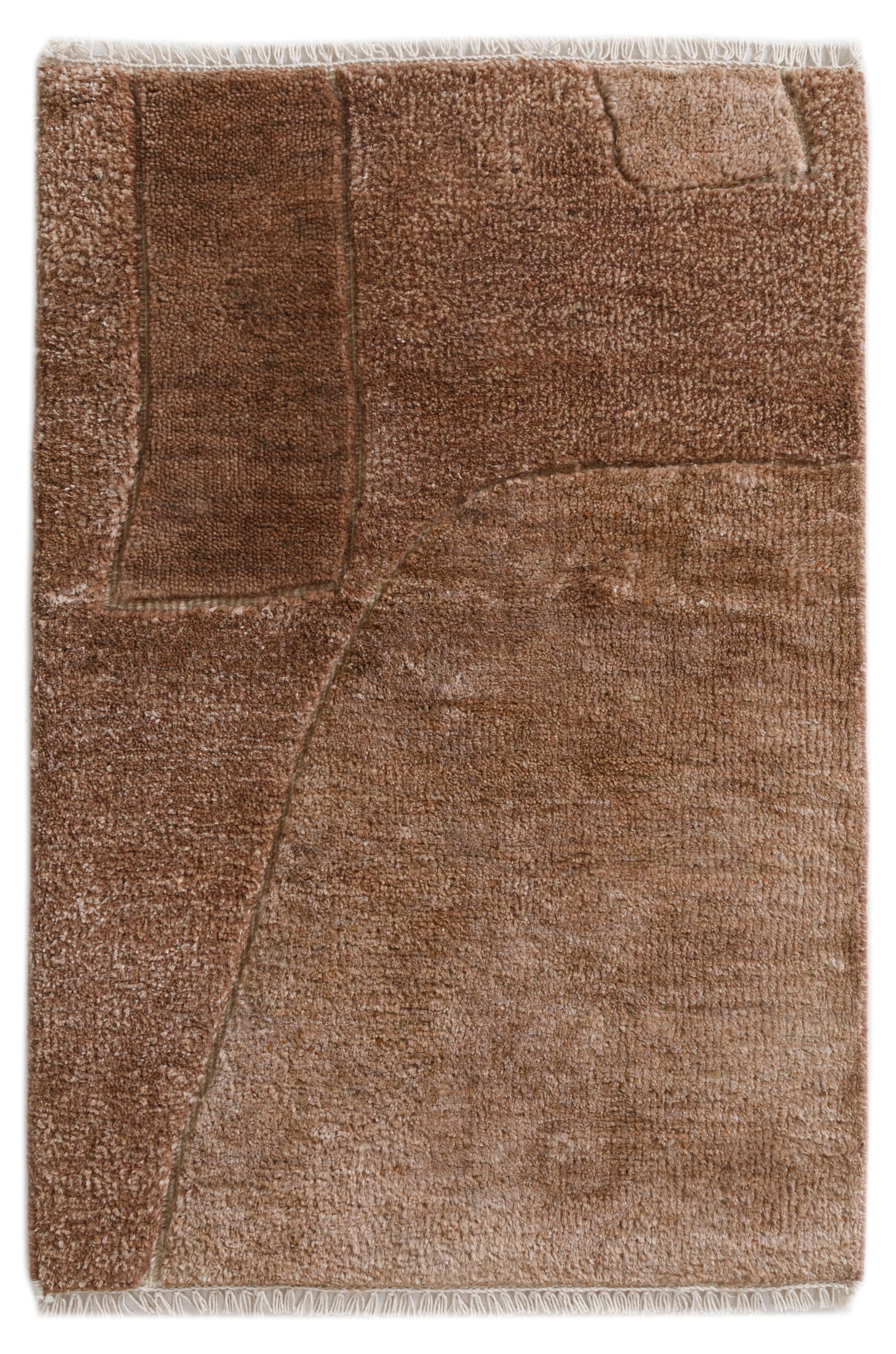 Hand Knotted-Wall Art 3-Rust