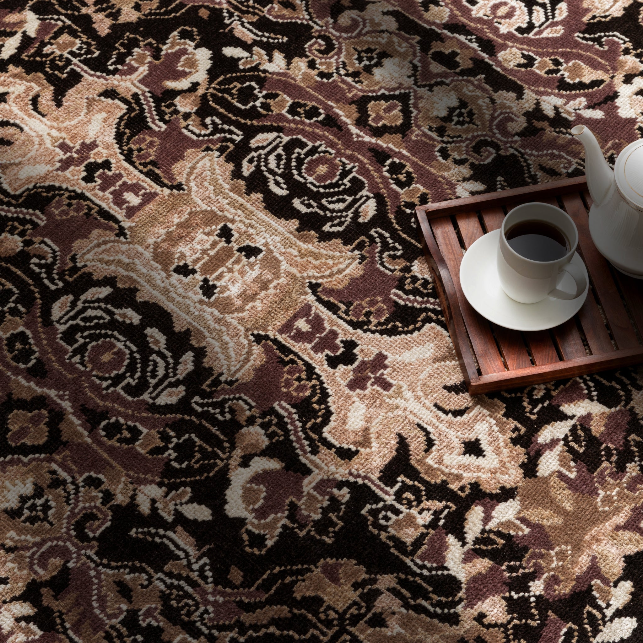 Hand Knotted Adorned Rug